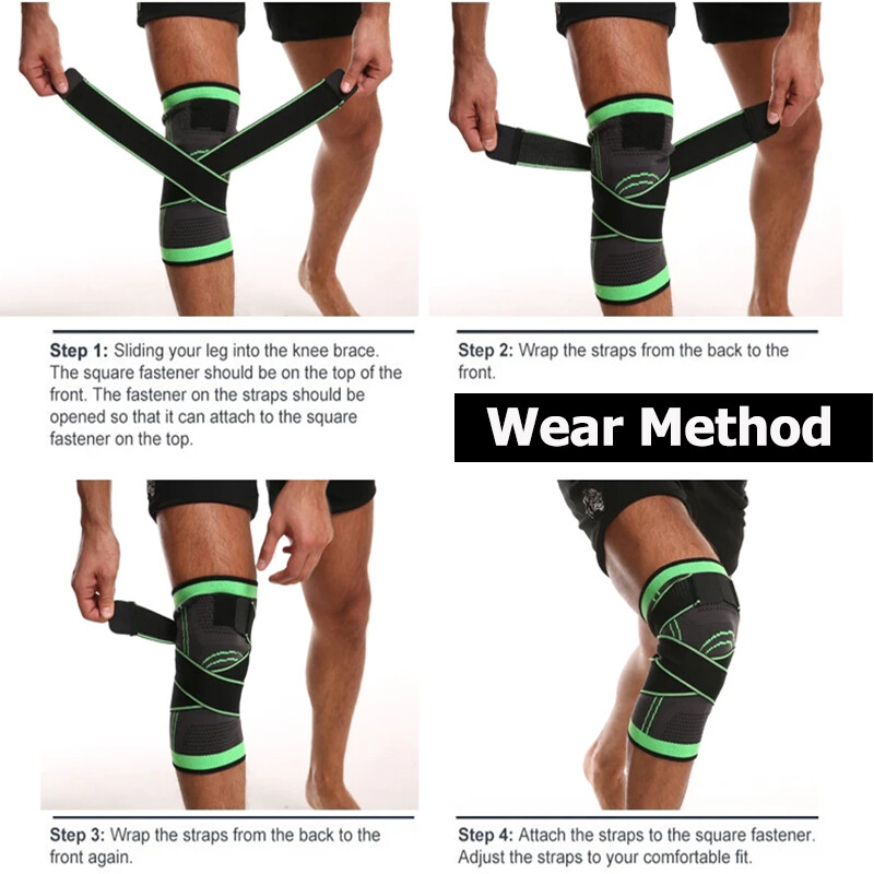 Knee Brace Support Meniscus Arthritis Pain Relief Running Patella Stabilizer US