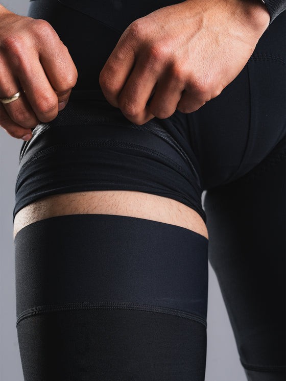 Fusion TEMPO Leg Warmer Compression Thermal Cycling Running Sports Sleeve Black