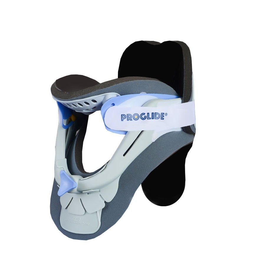 PROGLIDE 174 Cervical Collar — 2-Piece Neck Brace with 12 Height Adjustments