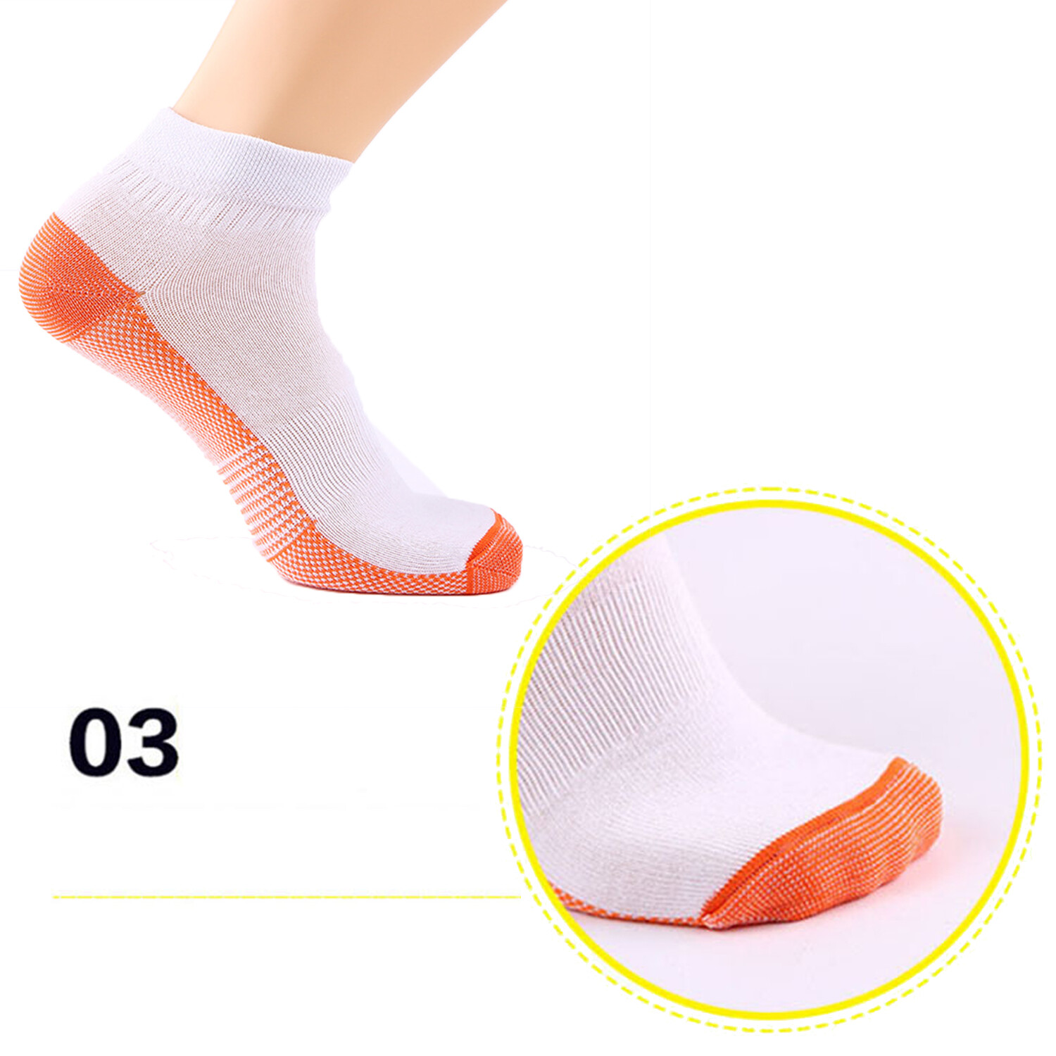 Copper Compression Ankle Socks Foot Heel Sleeve Arthritis Pain Relief Support US