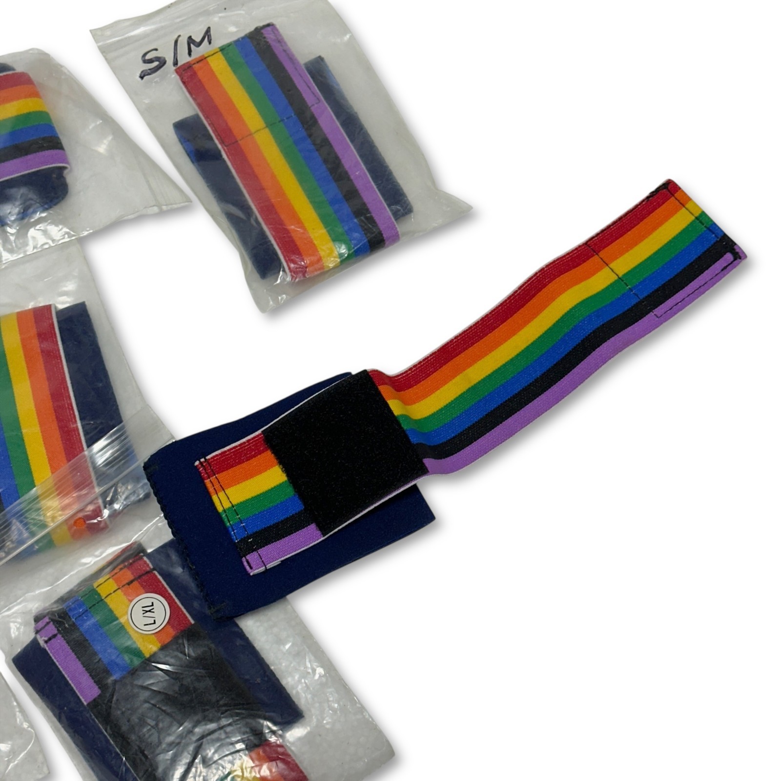 OccuMed 300 Adjustable Wrist Compression Sleeves Rainbow S/M L/XL, Lot of 7