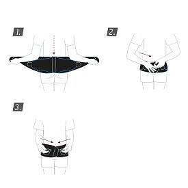 Actimove Back Support, 4 Stays, Adjustable Double Layer Compression