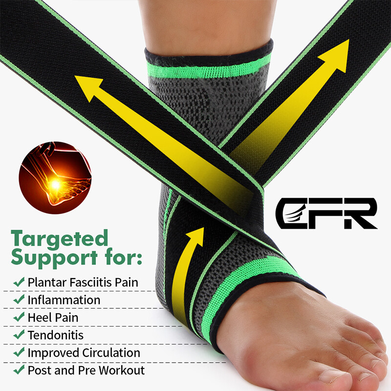 Ankle Foot Brace Support Stabilizer Planta Fasciitis Compression Sleeves Sock