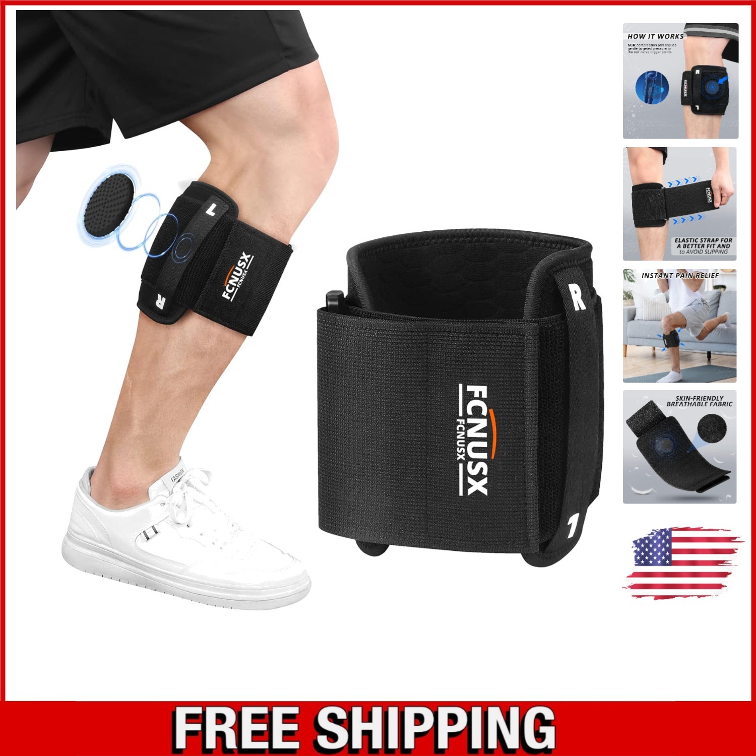 Quick Relief Adjustable Sciatica Knee Brace for Men & Women – Expert Recommended