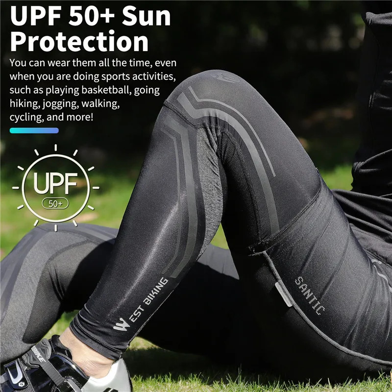 Leg sleeves Set Sun UV Protection Breathable Reflective Cycling Arm