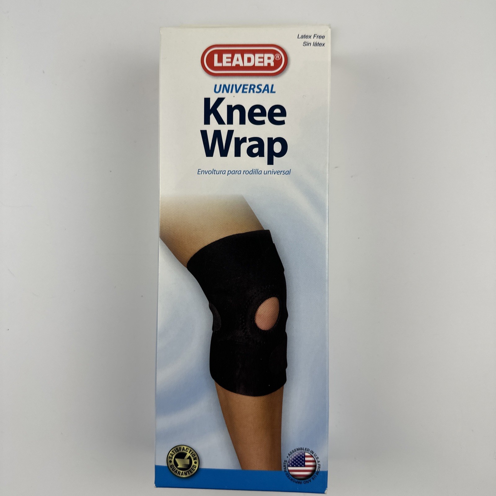 Leader Universal Knee Wrap Neoprene Adjustable Wrap-around Latex Free
