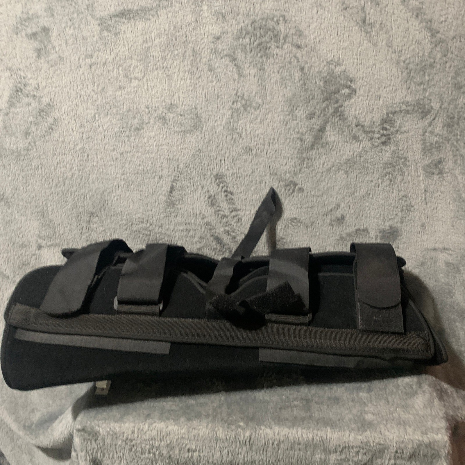 Hely & Weber Universal Knee Immobilizer Brace Black Adjustable Straps 19.5 Inch