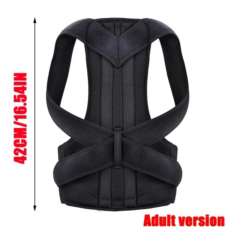 Adjustable Posture Corrector Low Back Support Shoulder Brace Belt for Men Women