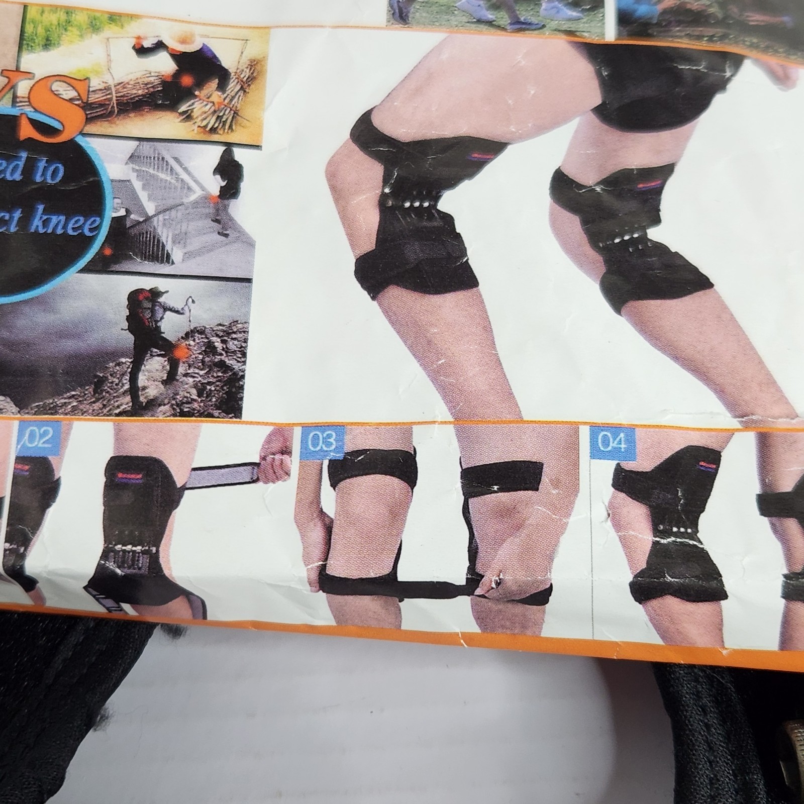 Power Knee Booster Strap Support Brace Adjustable Spring Assist Stabilizer