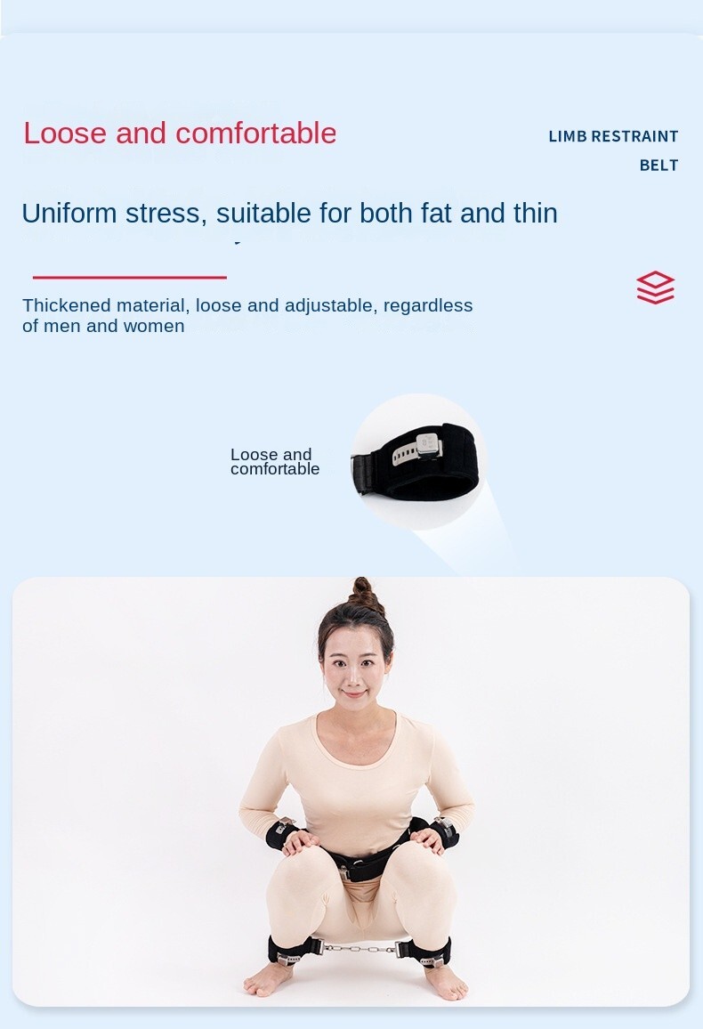 Fast Magnetic Restraint Belt Set Waist Hands And Chain Style Feet Standing