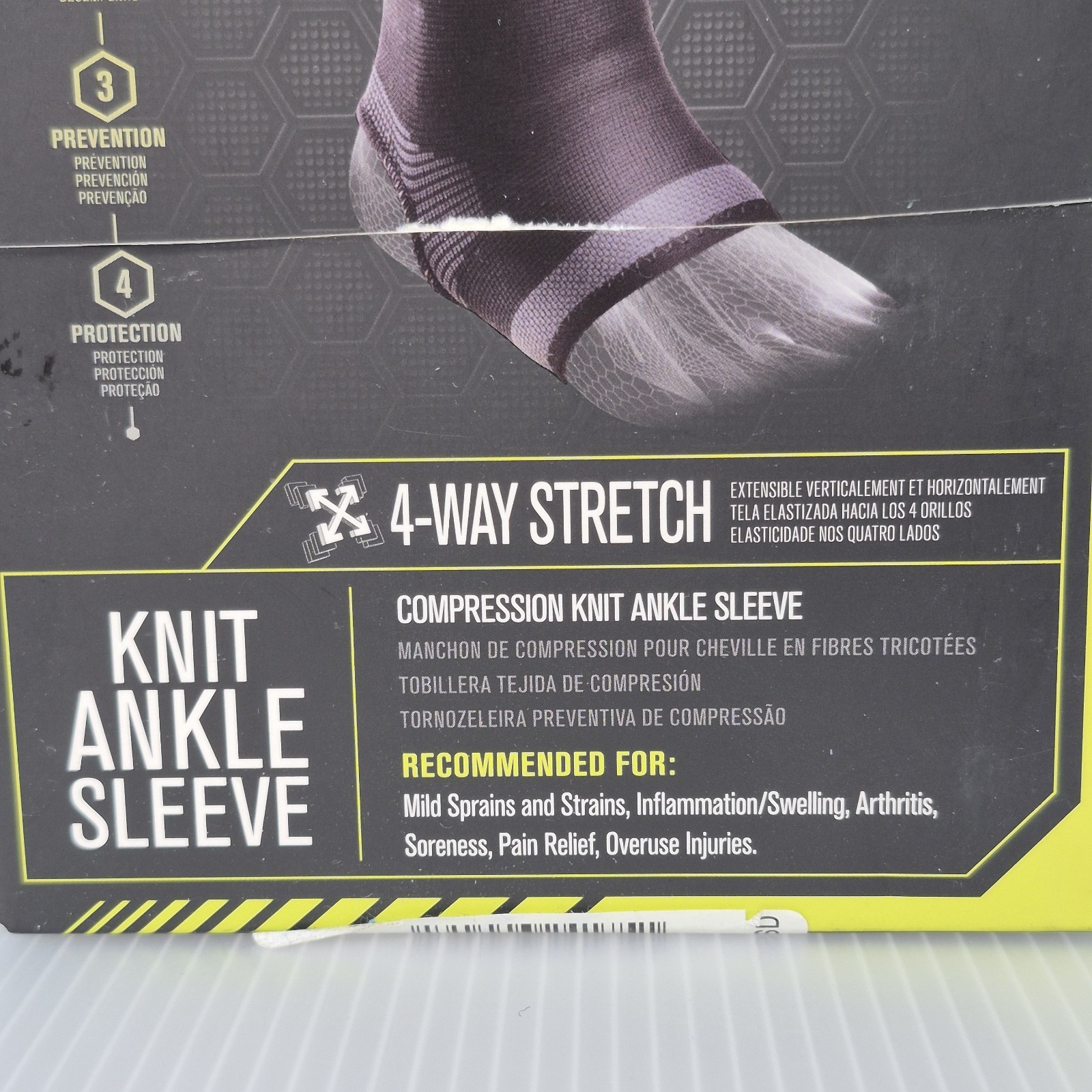 DonJoy Performance Ankle 4 Way Stretch Sleeve Stabilizer Size S New