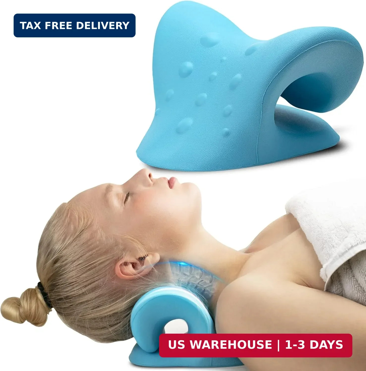 iBWYM Neck Stretcher Cervical Traction Device for Neck and Shoulder Pain Relief,