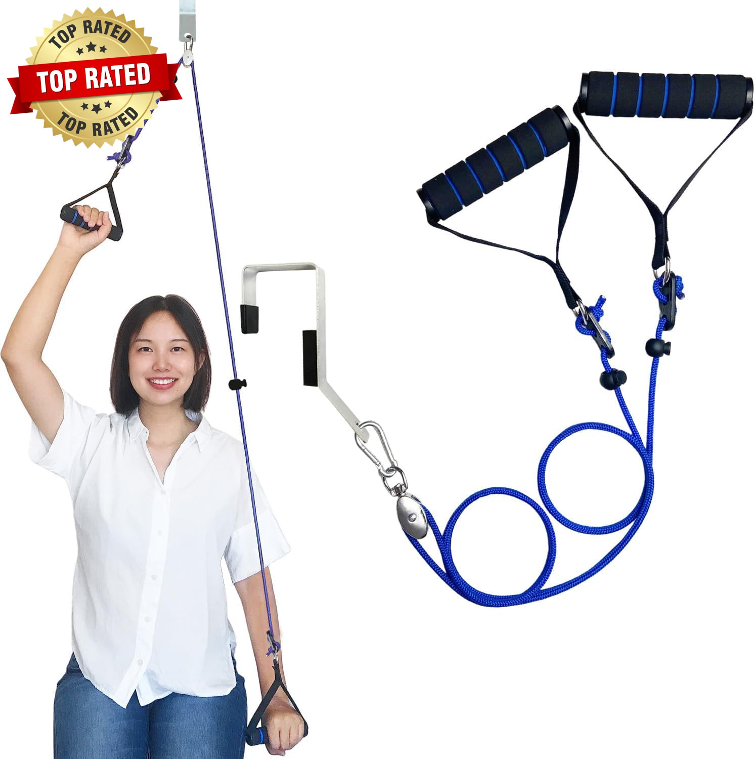 Shoulder Pulley for Physical Therapy Pulleys for Shoulder Rehab over Door Shoul