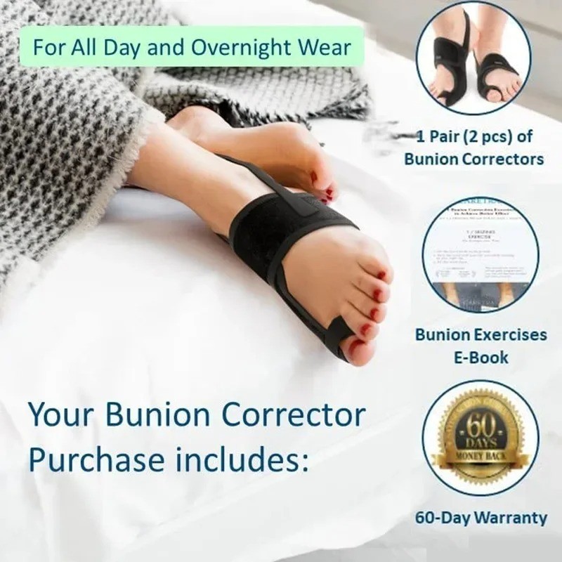 Bunion Corrector Toe Separator Splint Hallux Valgus Pain Relief Brace