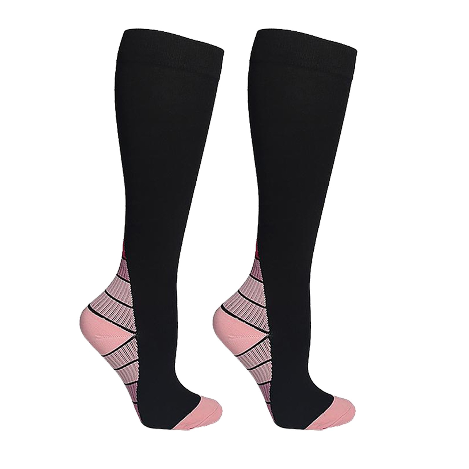 15 Pairs Knee-High Compression Socks Random Color 20-30mmHg Mens Womens S/M-XXL