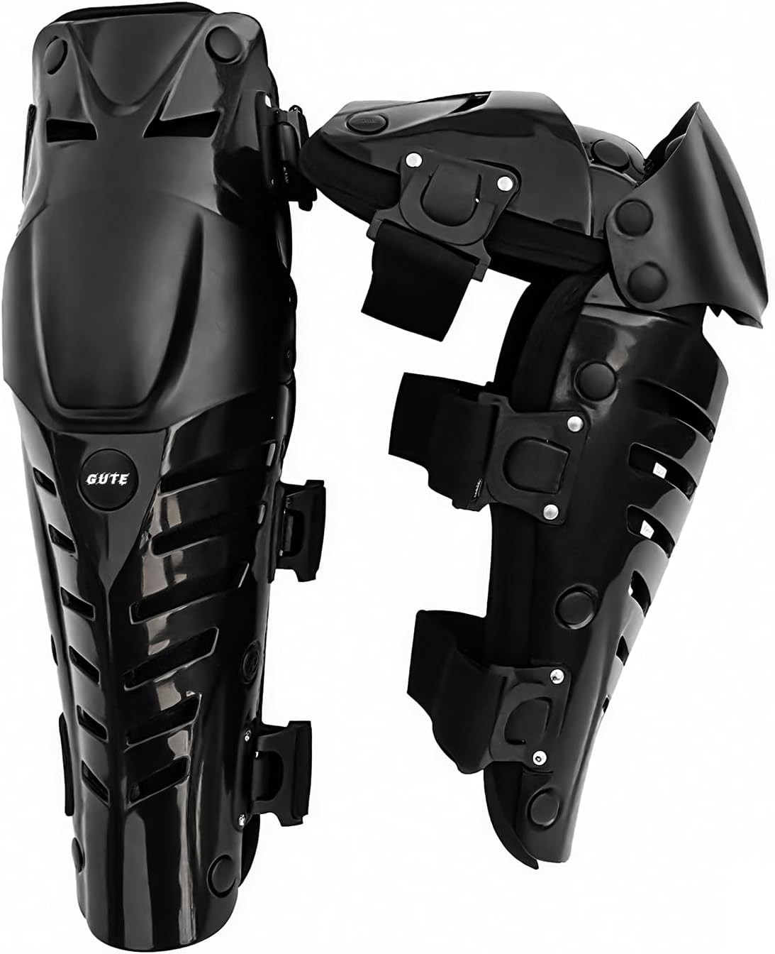 Knee Pads, Adjustable Long Leg Sleeve Gear Crashproof Nonslip Protective Shin Gu