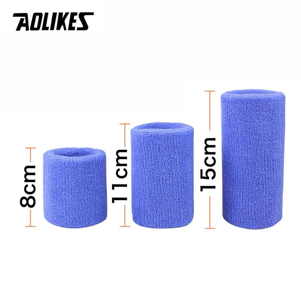 Aolikes 1pcs Wrist Brace Support Wrap Tennis Wristband Sport Sweatband for Gym B