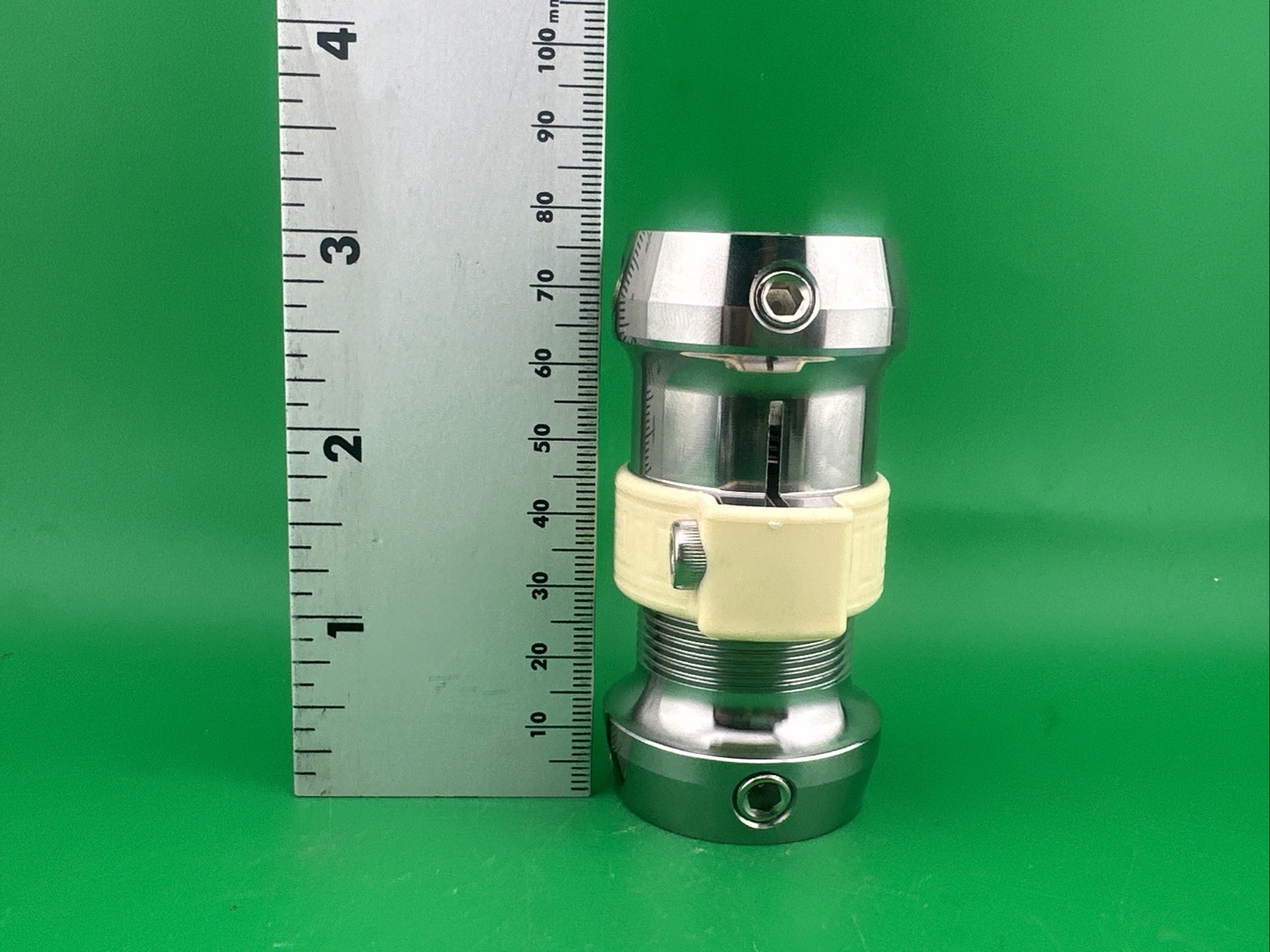 Adjustable Height Prosthetic Leg Component Part Adapter. Double Female Receiver