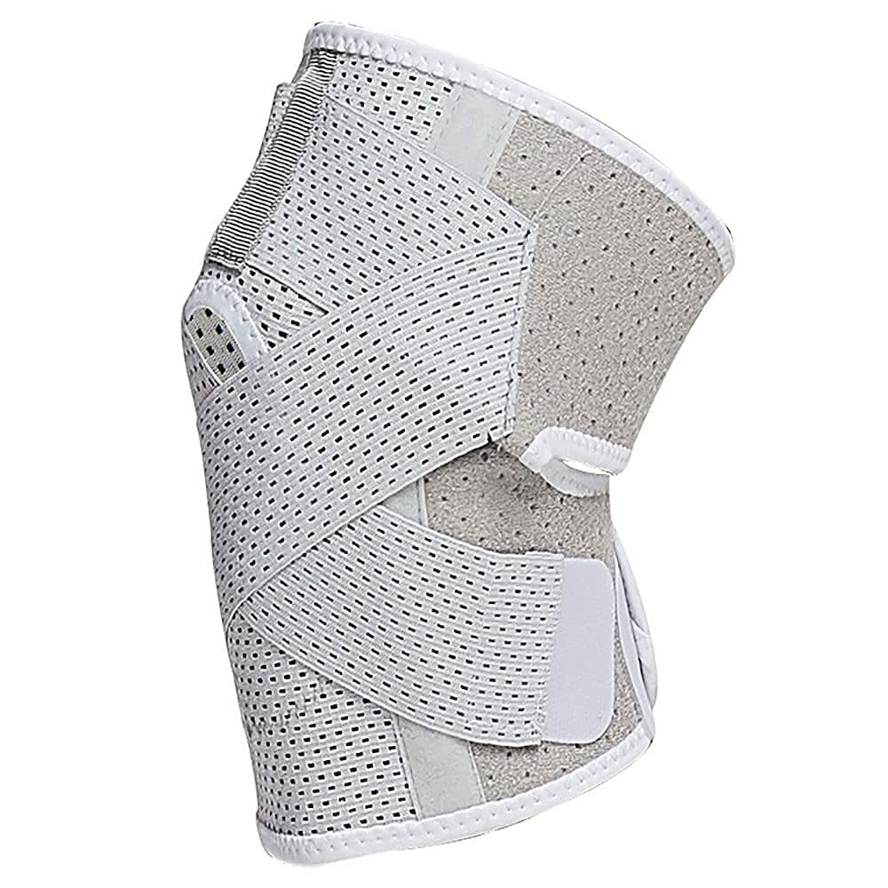 2 Pack Knee Compression Sleeve Brace for Men & Women One Size Gray NEW
