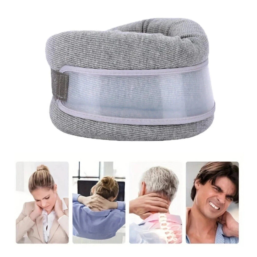 Adjustable Collar Neck Support Brace Soft Cervical Traction Device Pain Relief**