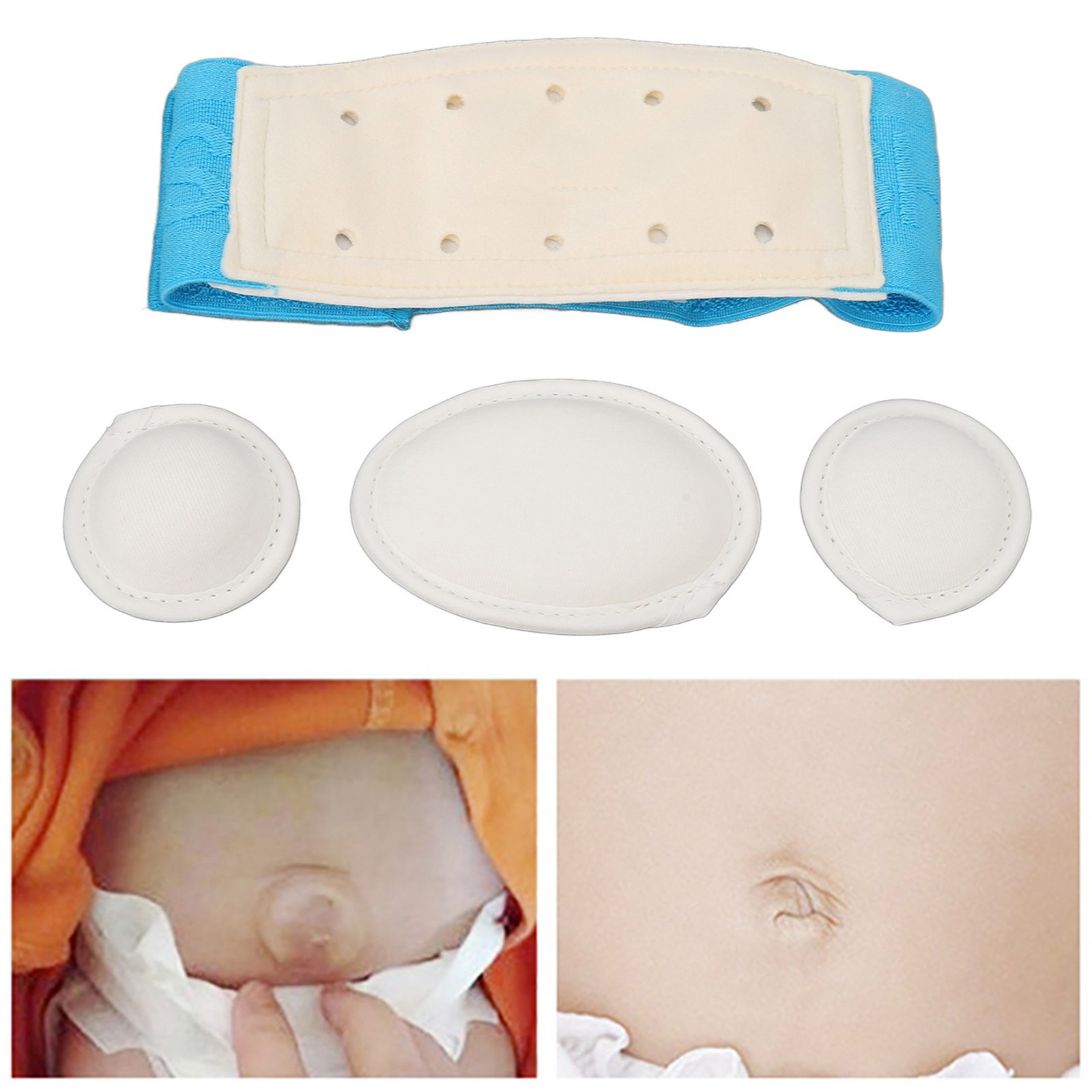 Baby Umbilical Hernia Belt Cozy Cotton Fabric For Tummy Pain Relief 0-12 Months