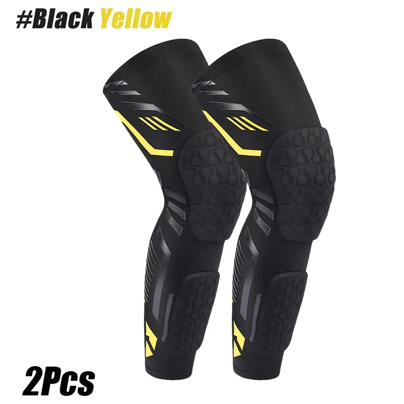 1/2PCS Knee Braces, Crashproof Knee & Calf Pads, Thigh Compression Leg Sleeves P