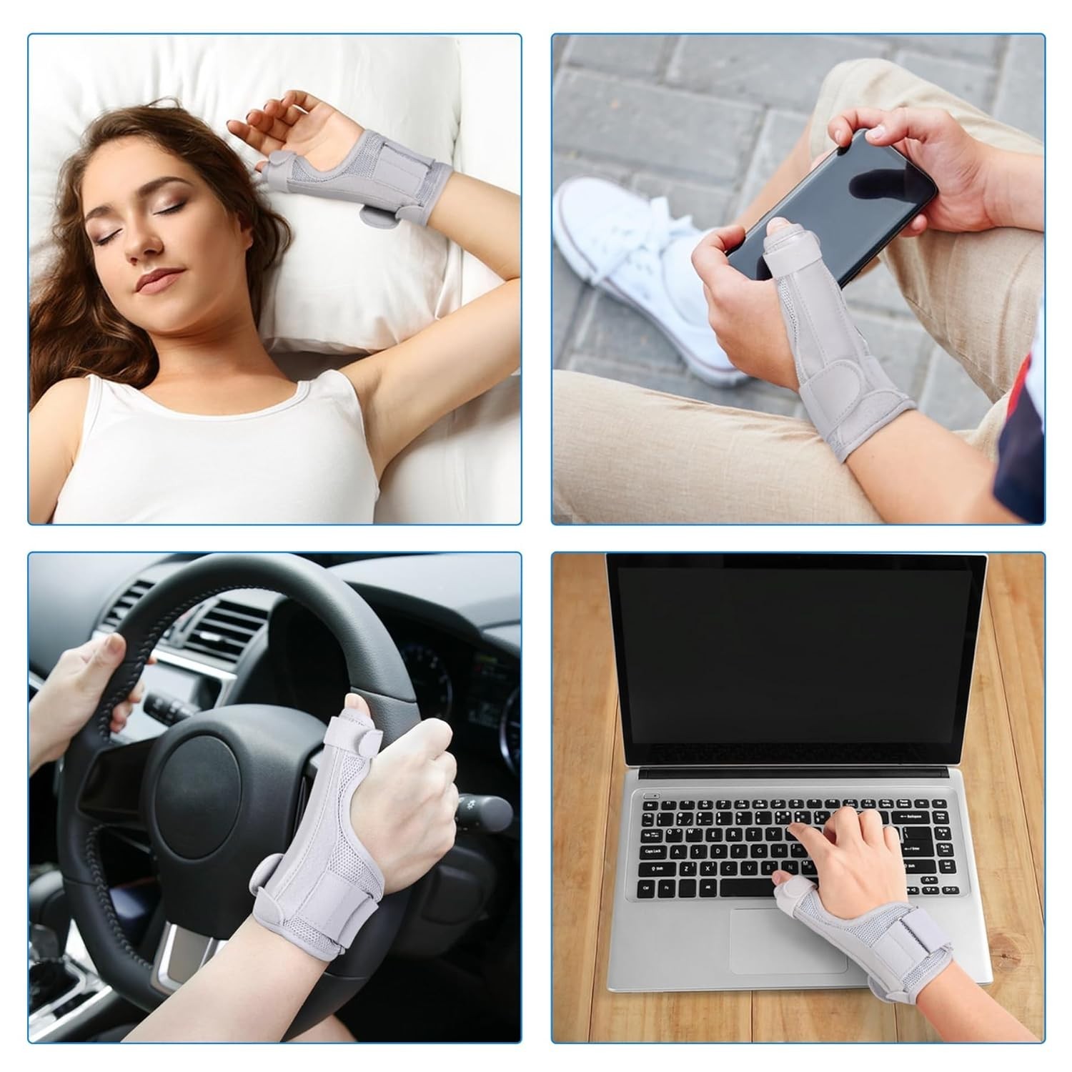 Adjustable and Breathable CMC Joint Brace for Thumb Pain Relief – Universal Fit