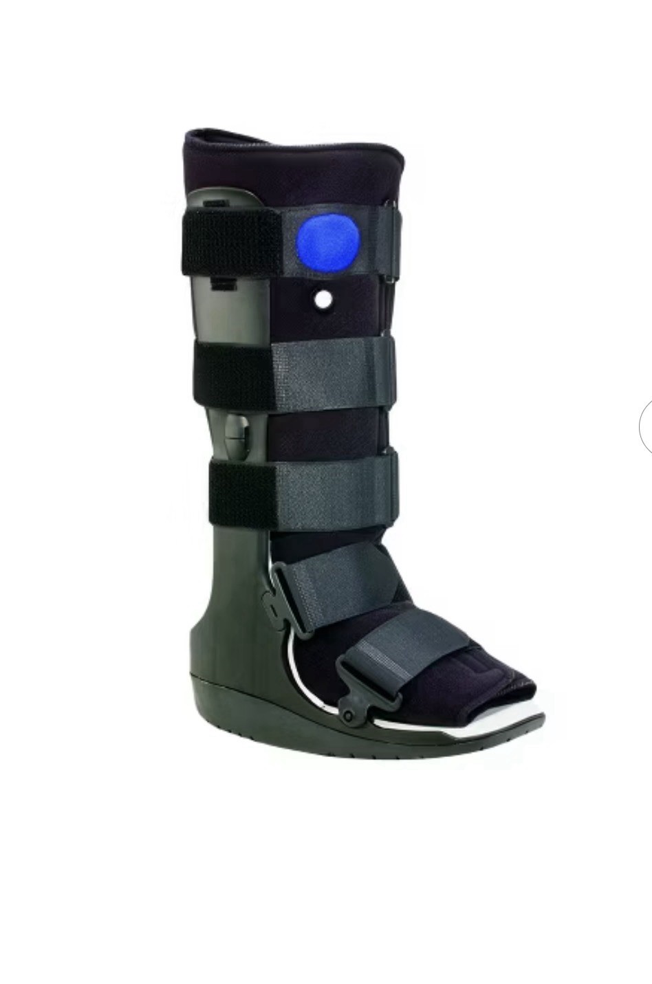Ossur FormFit Black Air Walker with Hook and Loop Strap for Either Foot