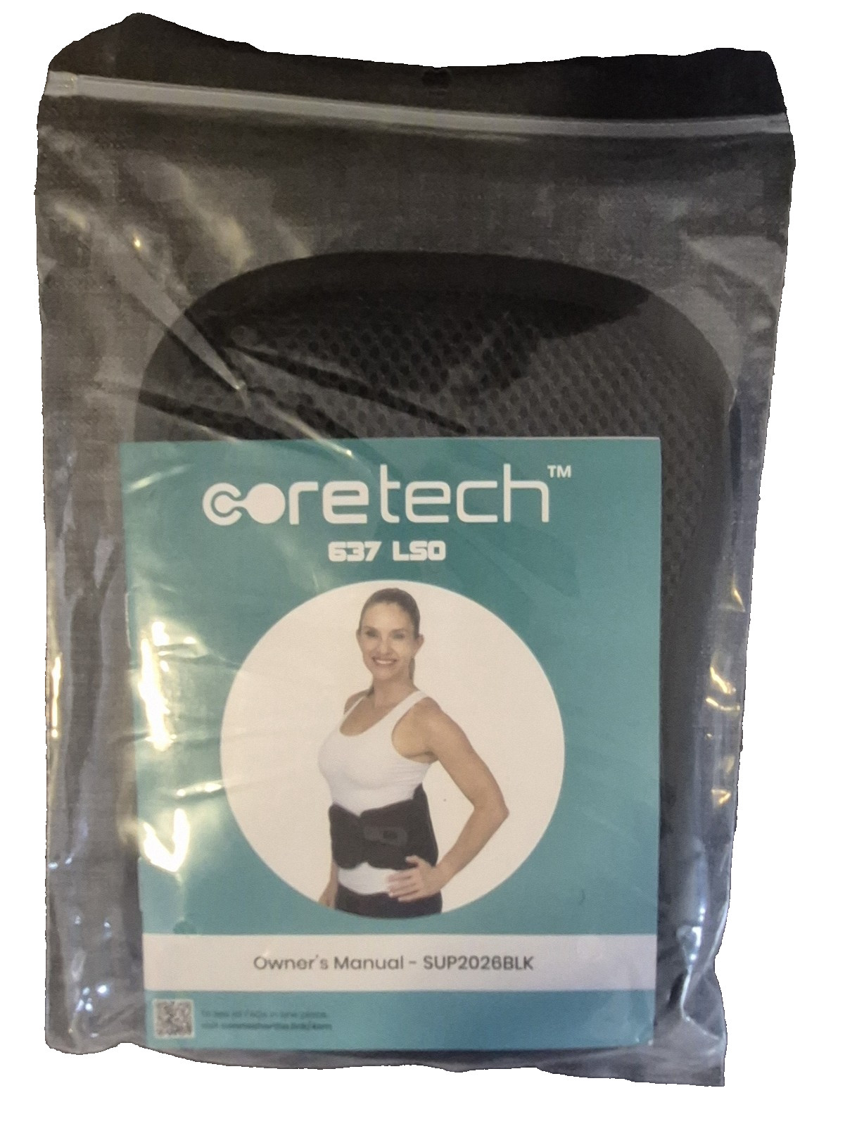 NEW Core Tech 637 LSO Adjustable Back Support Brace Lower Lumbar Pain Relief