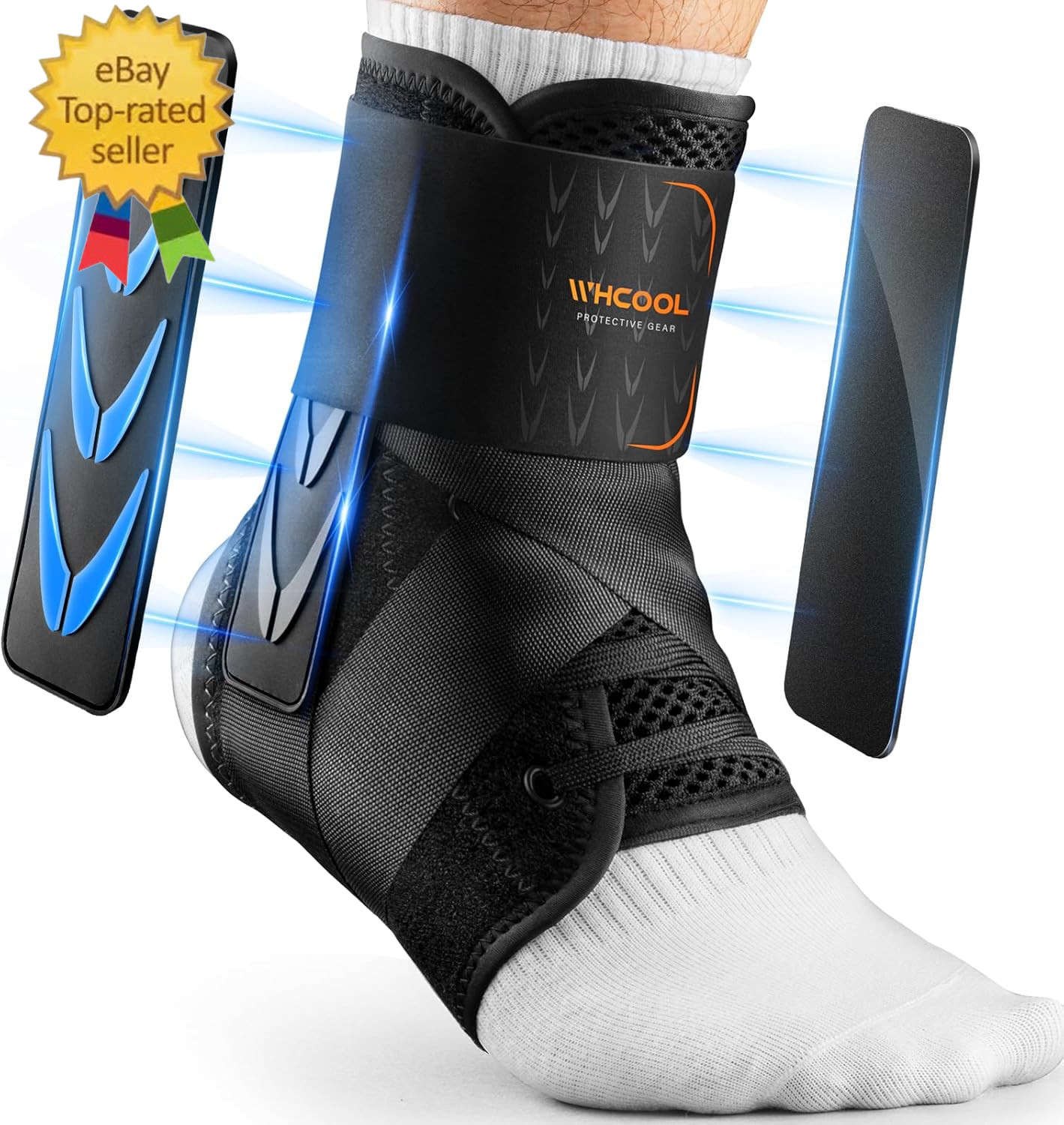 Slim-Fit Ankle Brce for Sprained Ankle Qick Lace up Ankle Support for Women Men