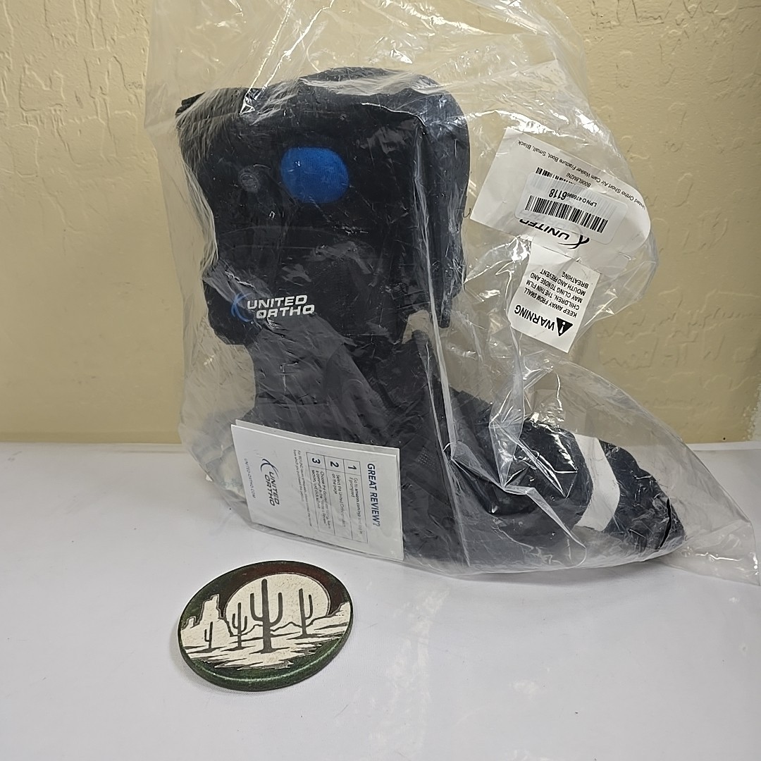 United Ortho Short Air Cam Walker Fracture Boot, Small, Black