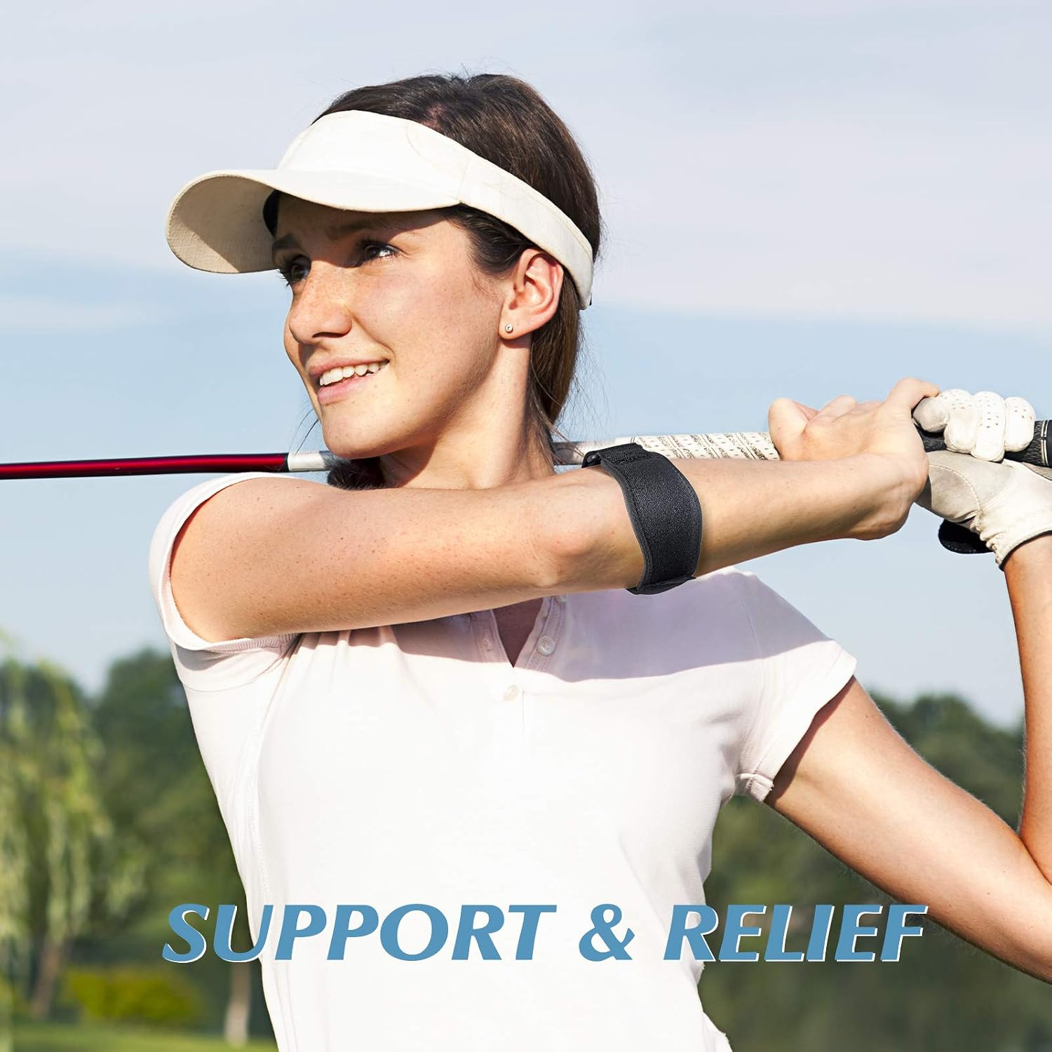 Elbow Brace for Tennis Golfers Elbow, Elbow Strap for Men & Women | Pain Relief,
