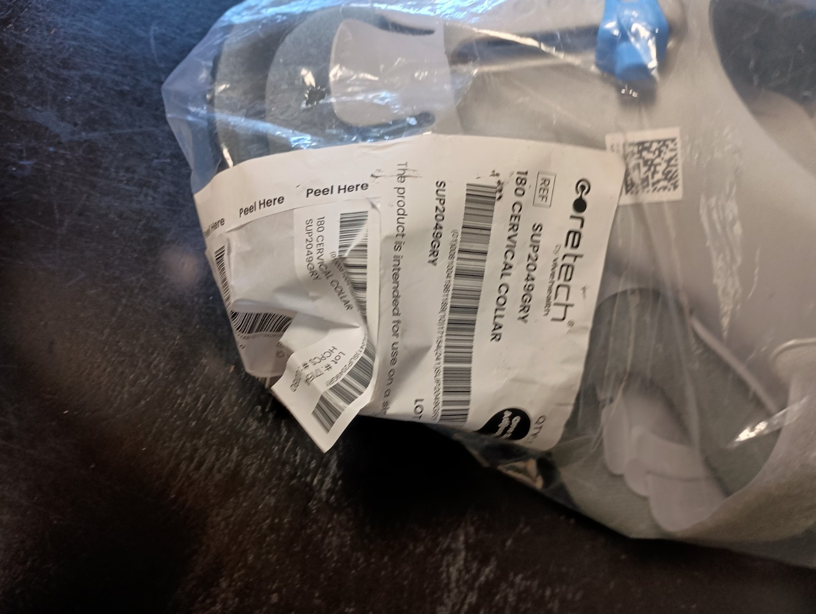 NEW CoreTech 2 Piece Adjustable 180 Cervical Collar Neck Brace NIP