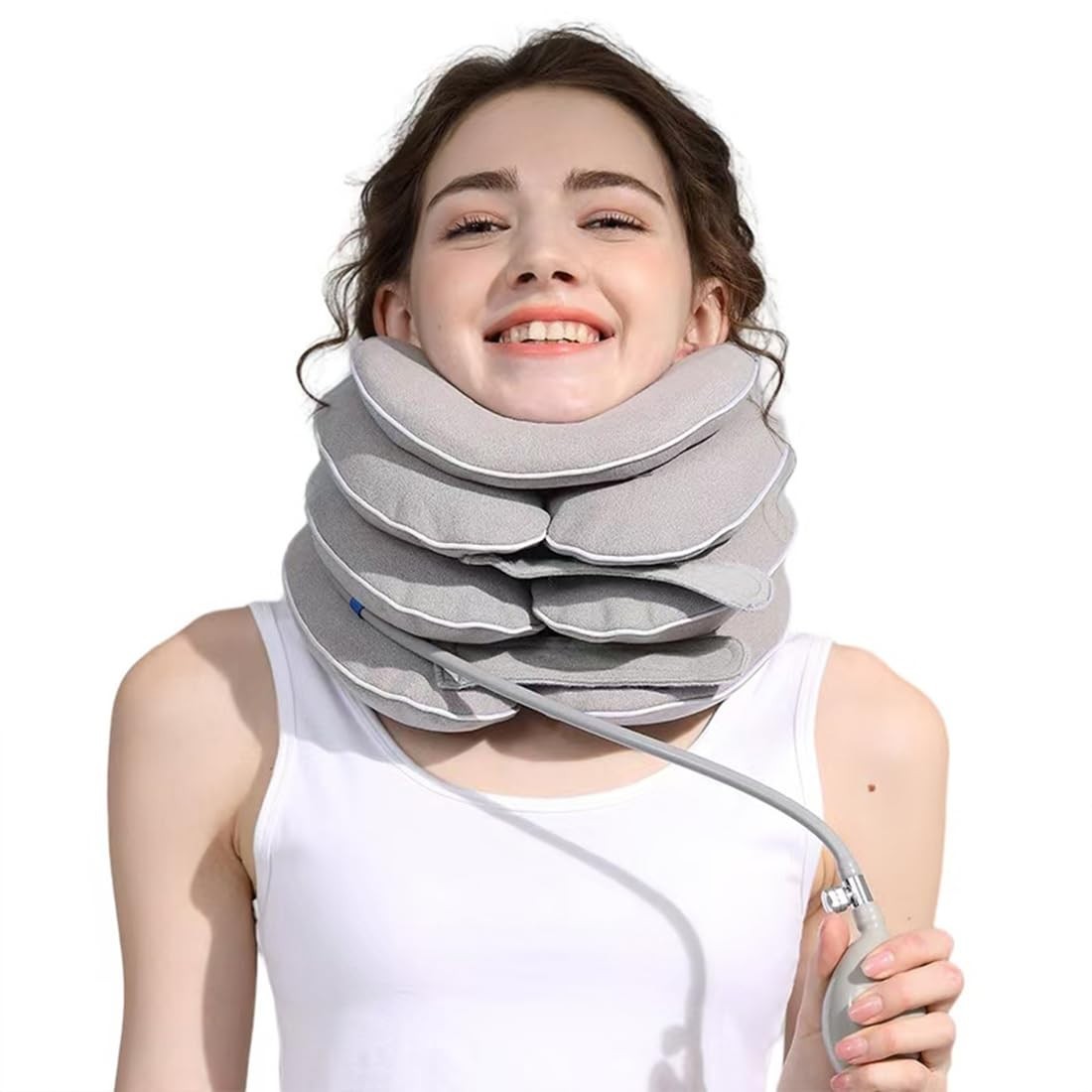 Adjustable Neck Stretcher & Cervical Traction Device for Pain Relief, Washable &
