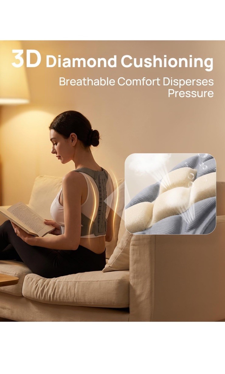 Upper Back Posture Corrector for Women Dual-Pressure System-Back Straightener