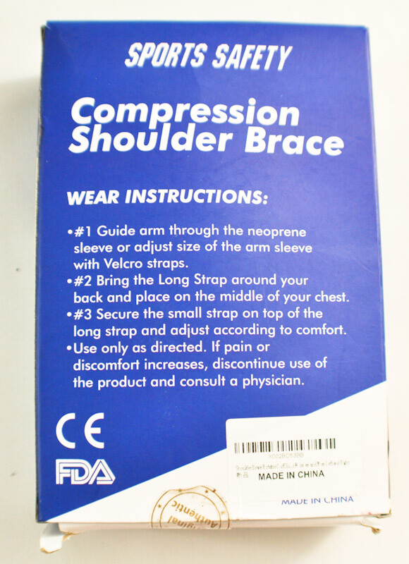 Sports Safety compression shoulder brace fits all sizes lightweight breathable
