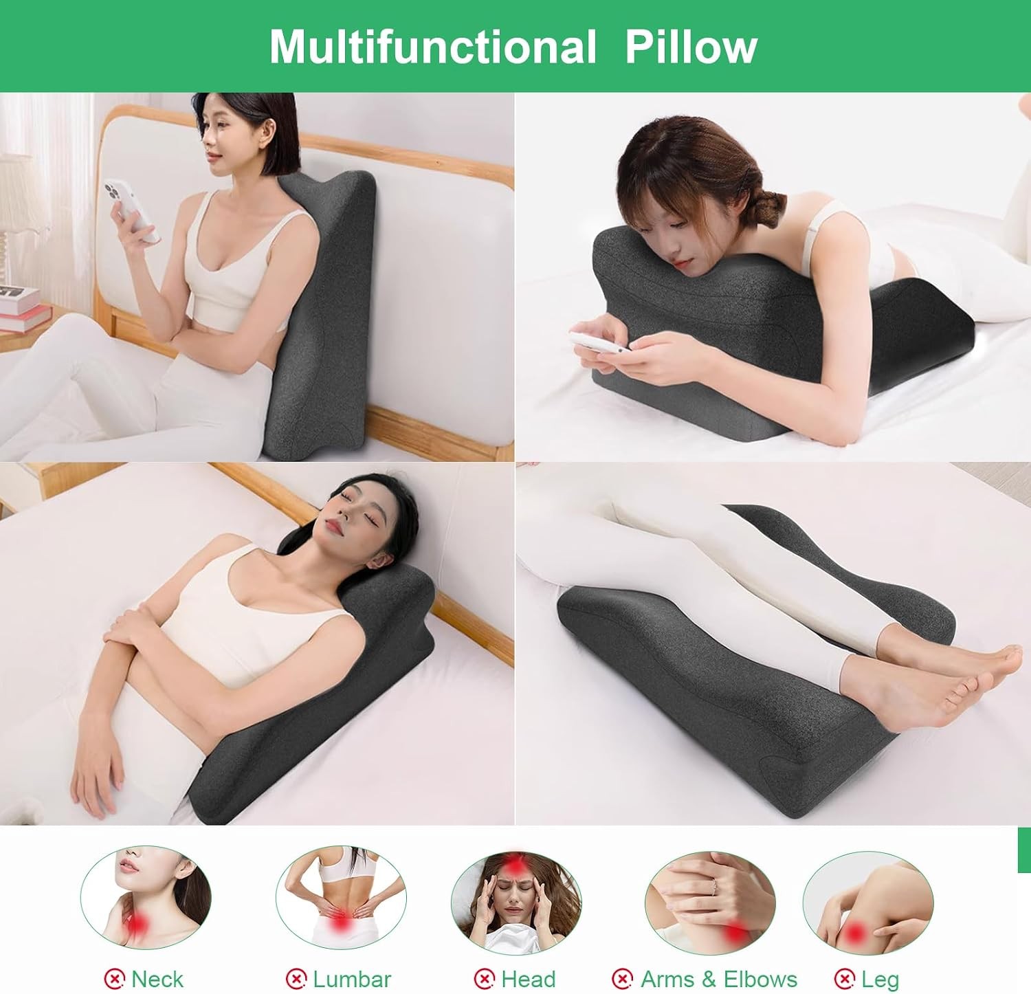 Adult Widened Intimacy Position Sex Pillow for Couples, Butt Cushion with Remova