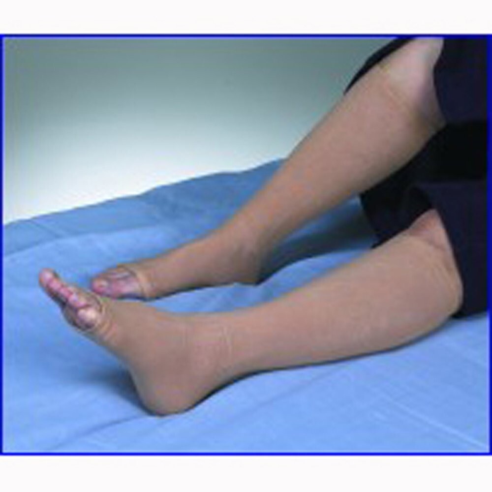 Light Beige Geri-Sleeves for Leg to Protect Against Skin Abrasion, One Pack