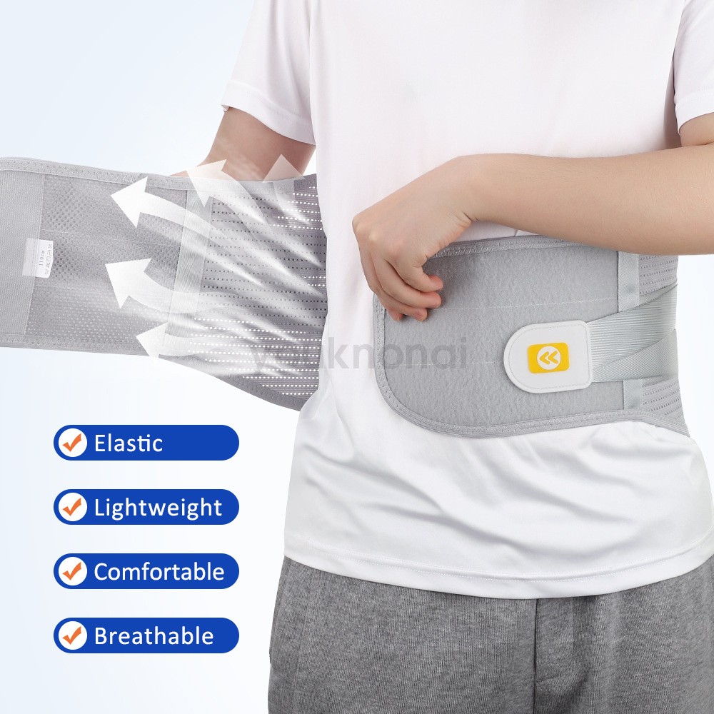 Medical-Grade Lumbar Support Belt for Back Pain Relief with Steel Plates、M-XXL