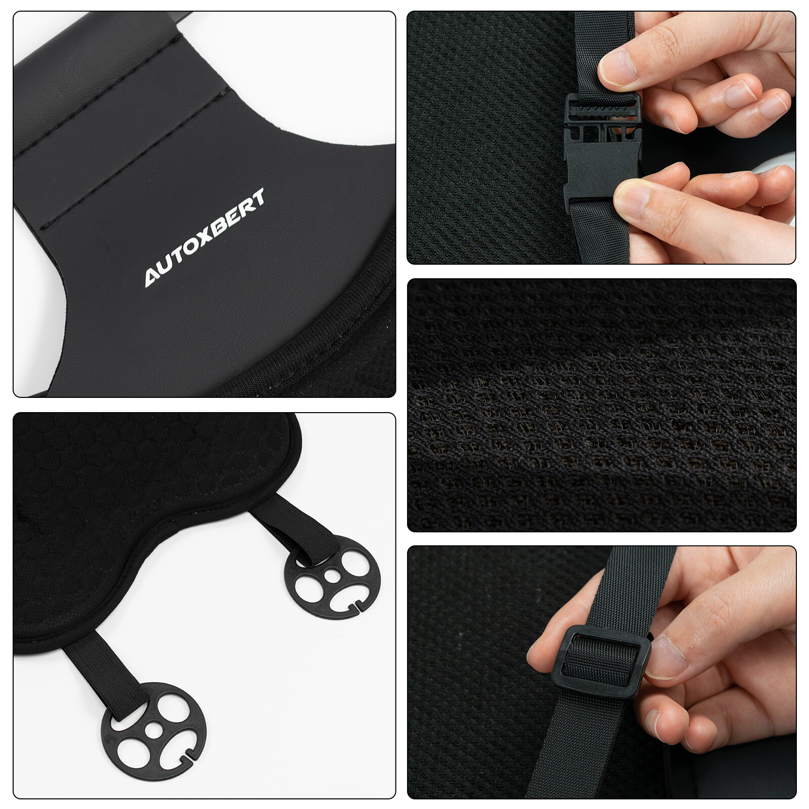 Gel Breathable Lumbar Support Cushion for Seat Back Chair Car Pillow Pain Relief