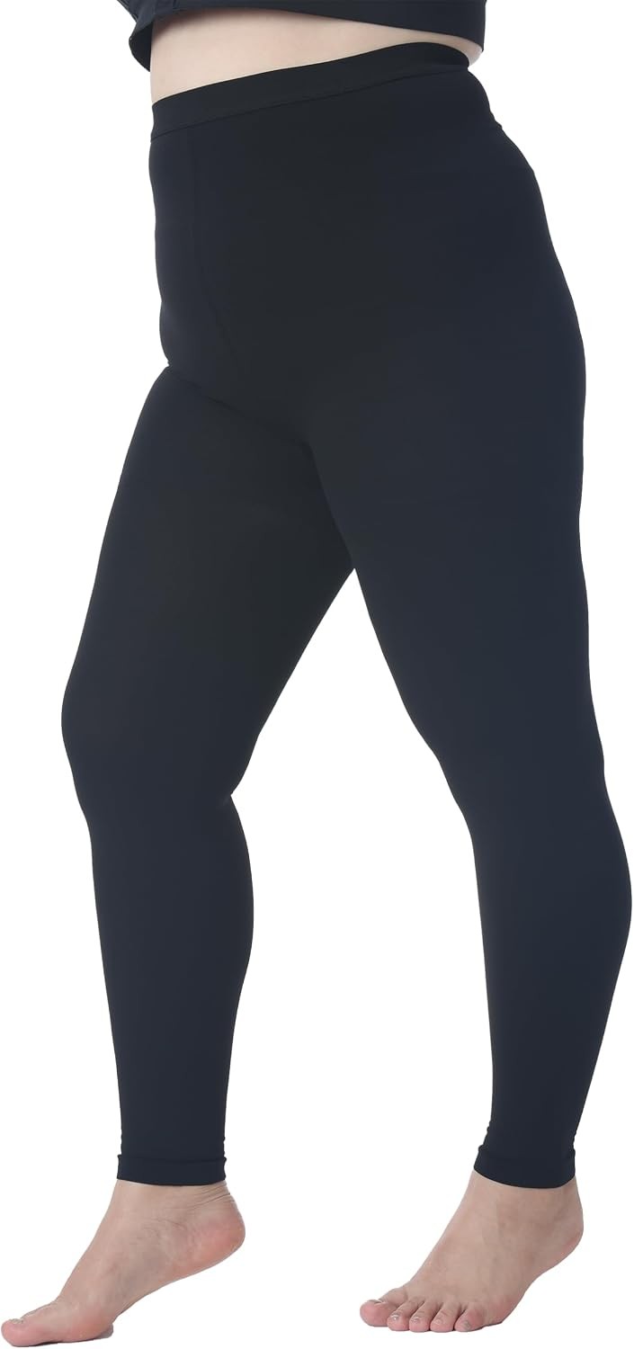 5XL 15-20 mmHg Footless Compression Pantyhose Black