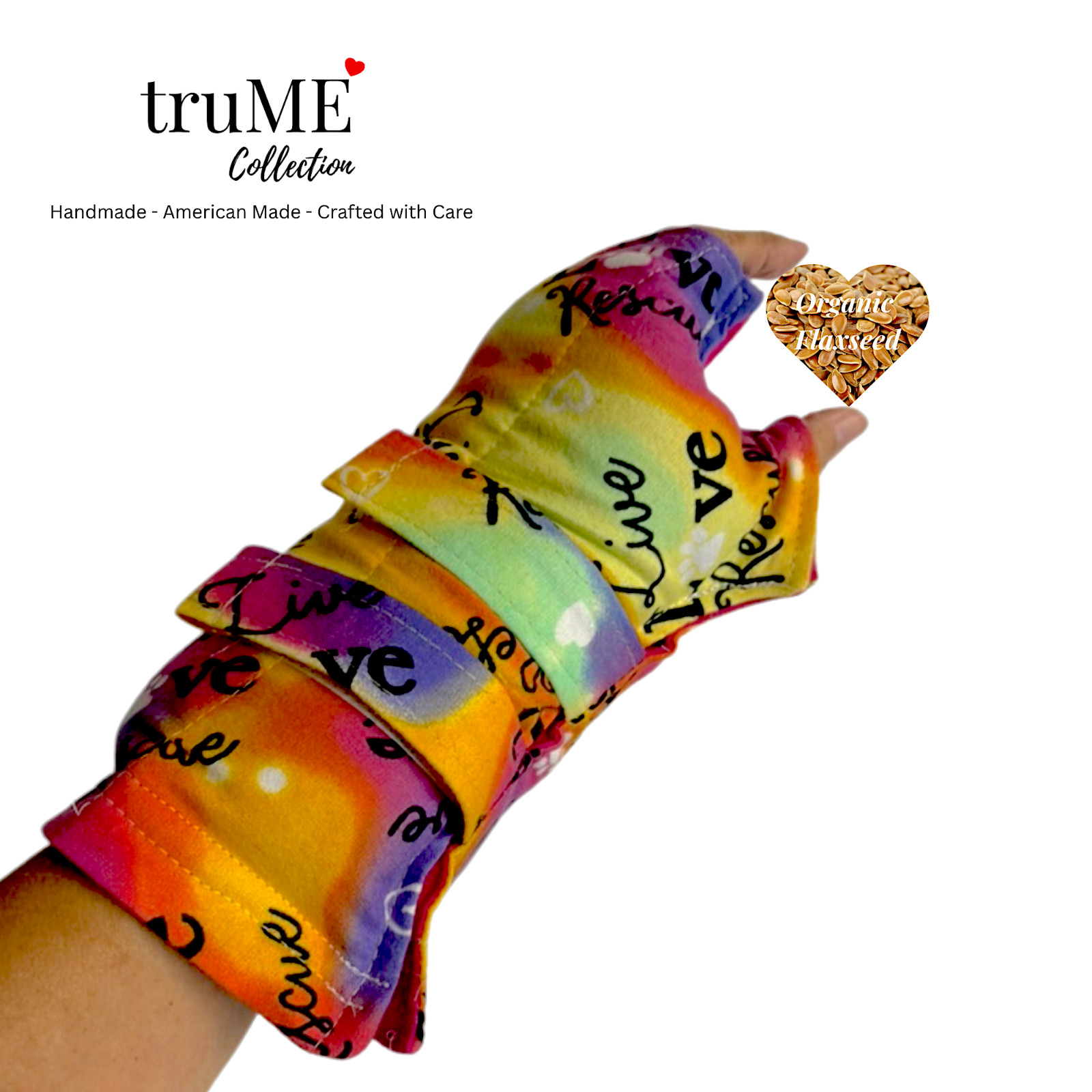 Microwave Heated Hand Wrist Warmer: Handmade in USA, Arthritis, Carpal Tunnel