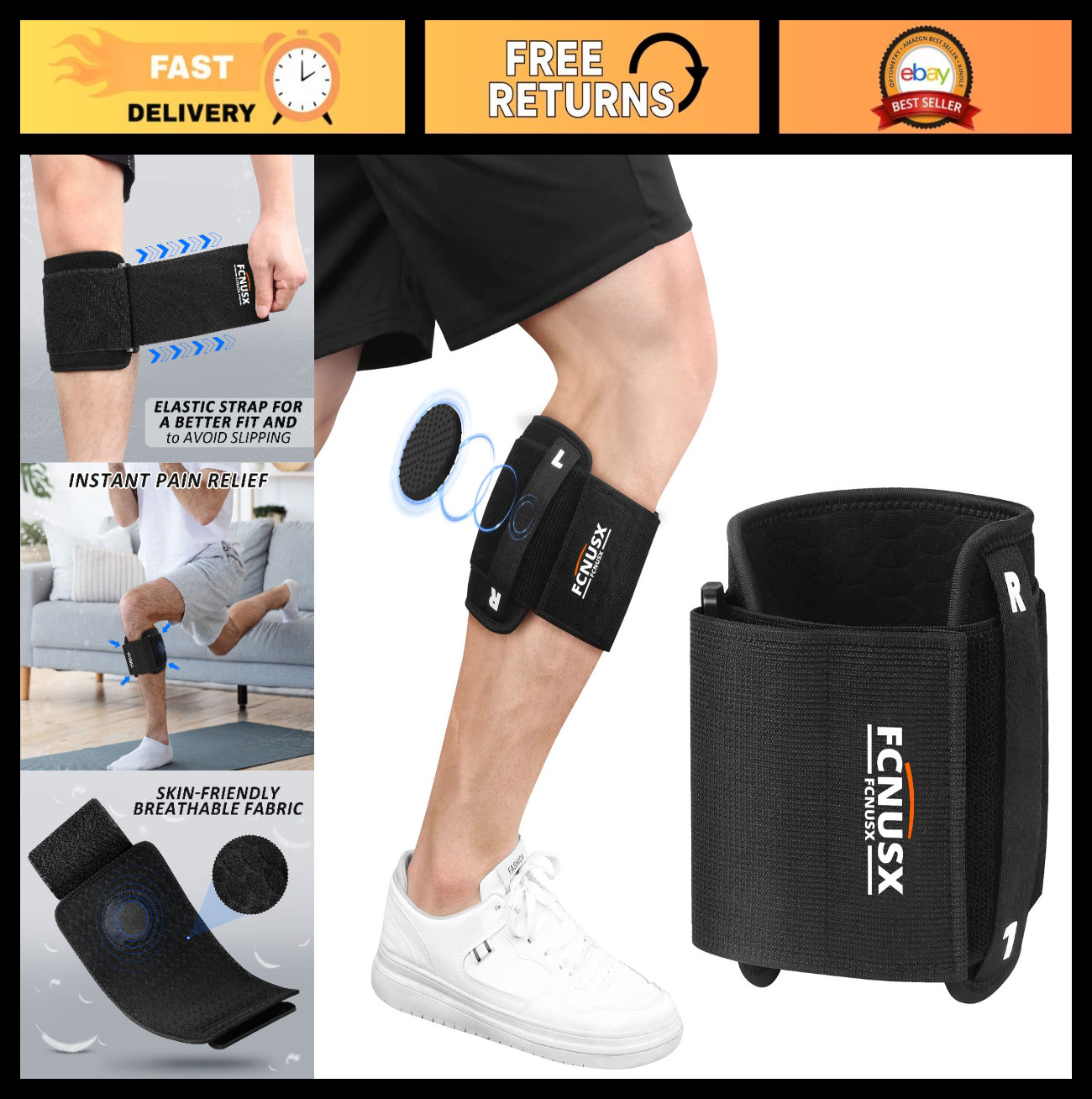 Sciatica Pain Relief Brace for Men & Women – Nerve Support for Lower Back & Hip