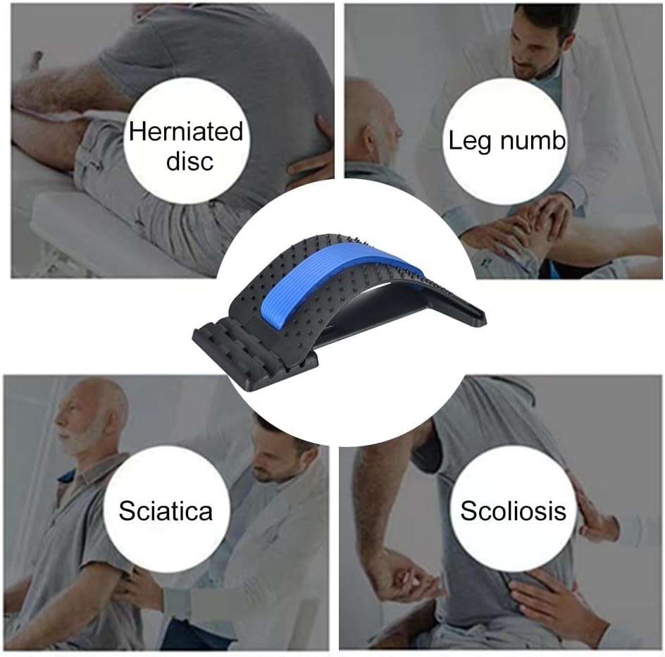 “Back Stretcher for Lower Back Pain Relief(4-Levels), Back Cracker, Adjustable..