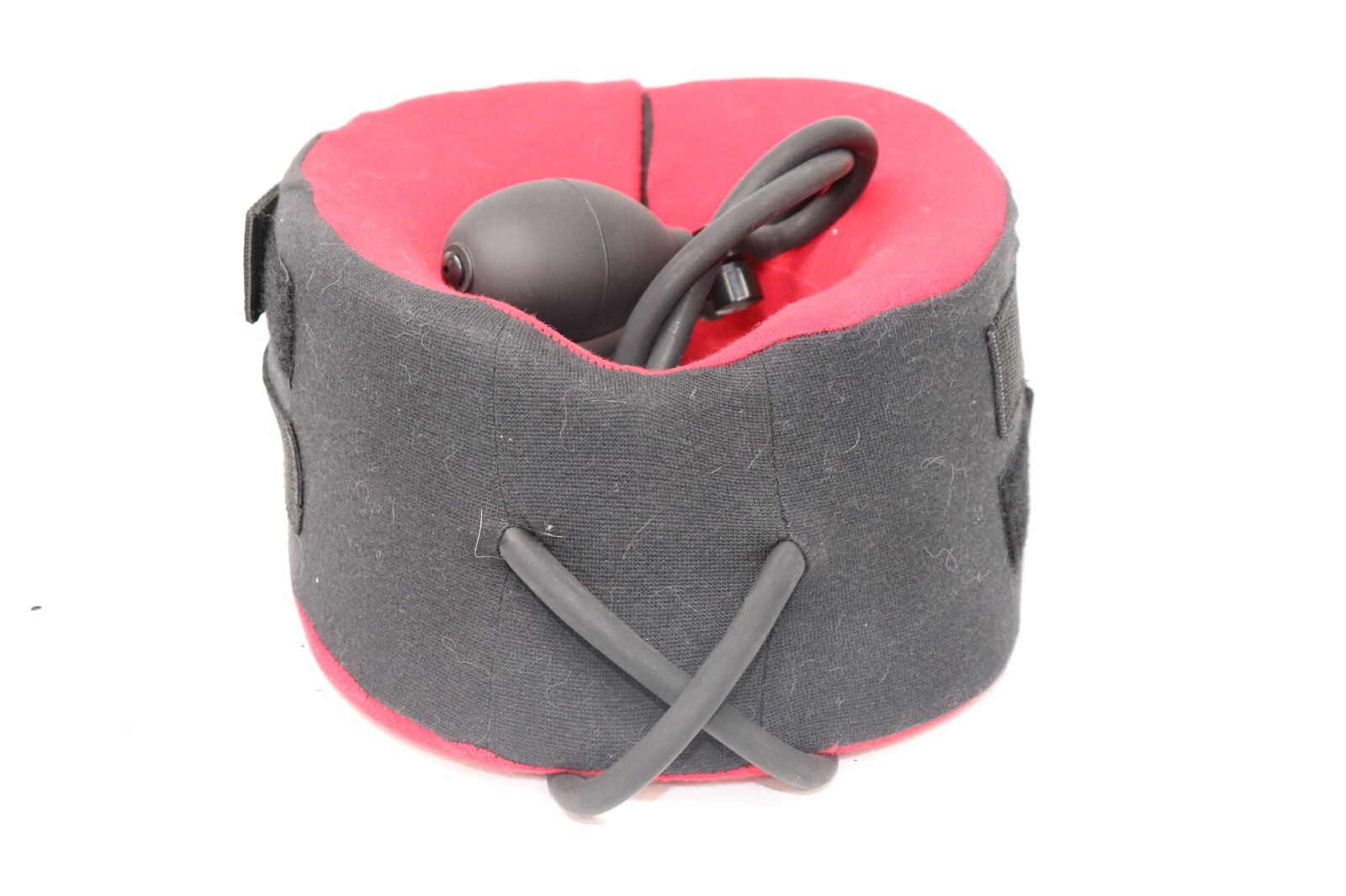TracCollar Inflatable Neck Traction Device Small/ Medium Red very clean w tags