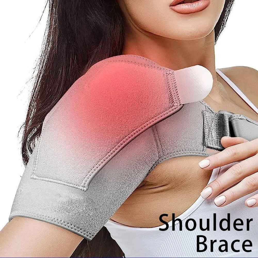 Shoulder Brace Adjustable Compression Arm Sling Unisex Injury Relief Support Fit