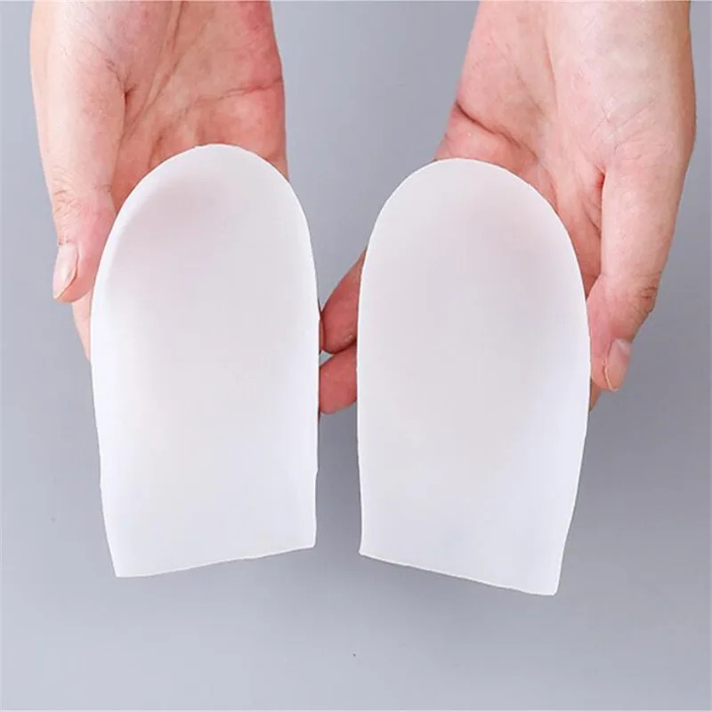 2 Pcs New Silicone Invisible Inner Height Insoles Lifting Increase Socks Outdoor