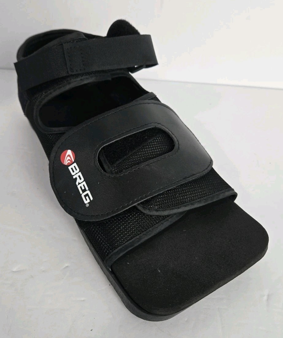 Breg Post Op Shoe Large Unisex Fits Left Or Right Foot Black Adjustable