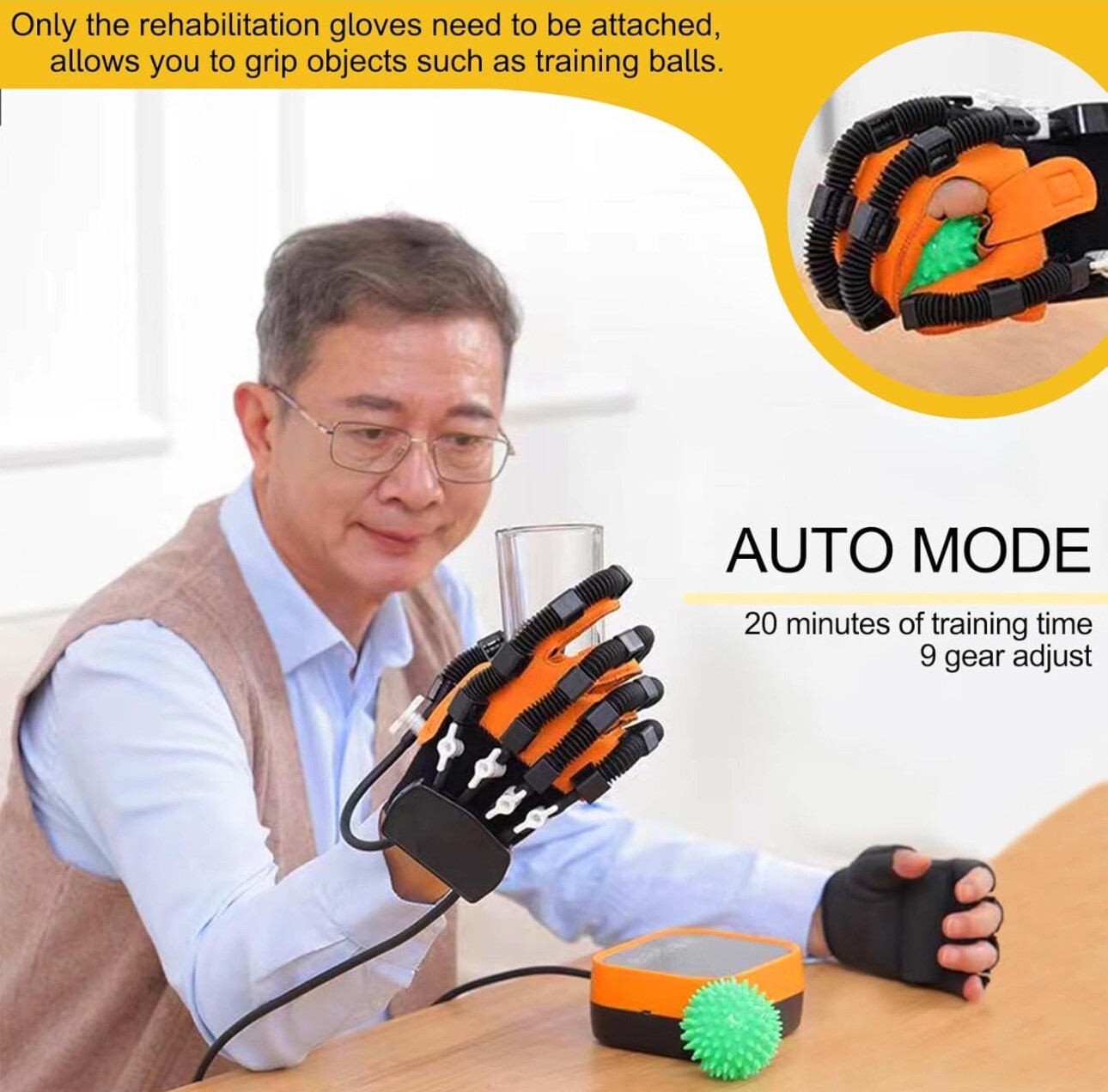 XUETAO Rehabilitation Robot Glove Hand Stroke Hand Therapy Equipment, Hand Funct