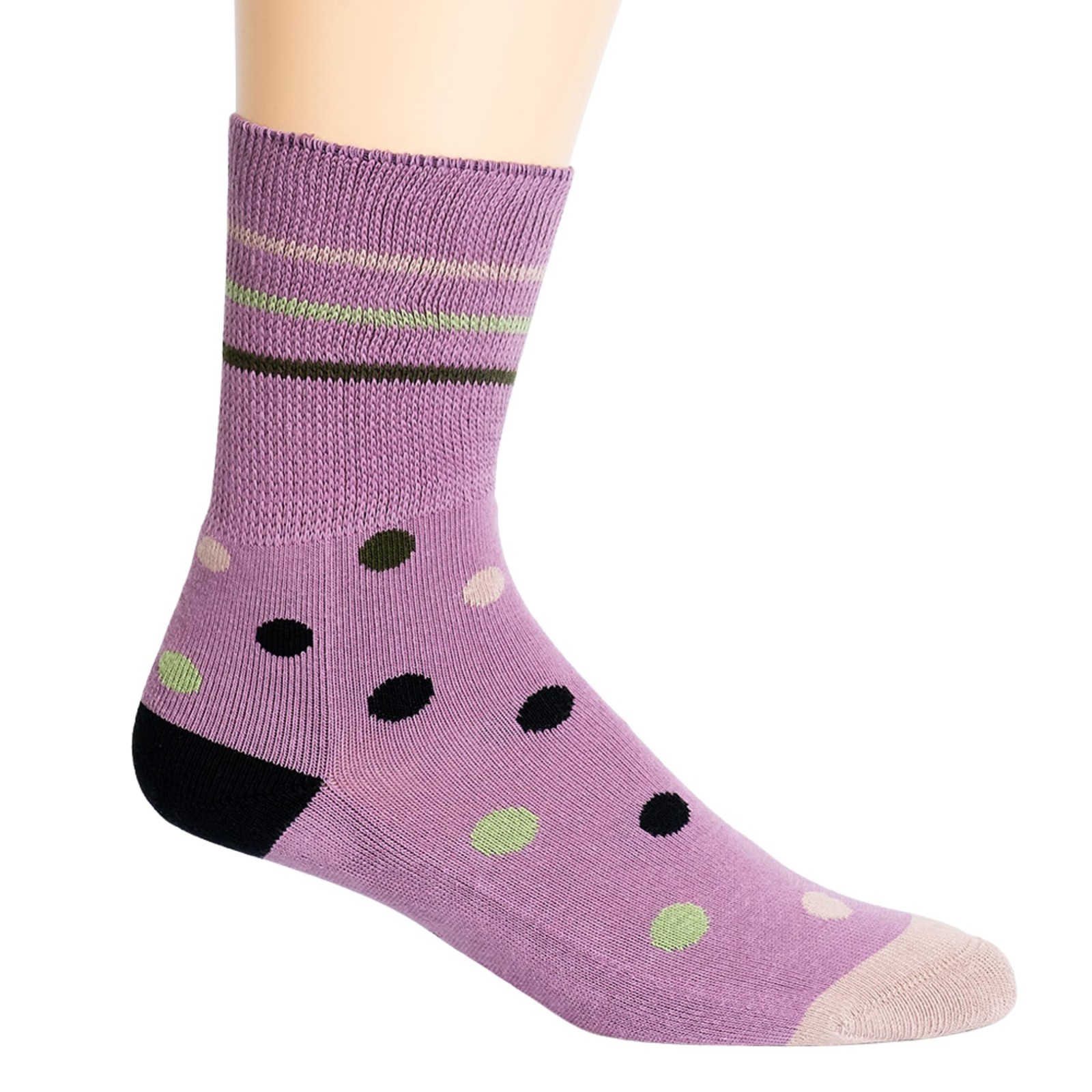 Doctor Johnny’s Compression Socks for Men & Women Small, Pink Polka Dot